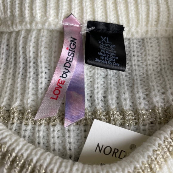 Women's Love by Design Stripe Sweater  - J81 - Picture 6 of 6